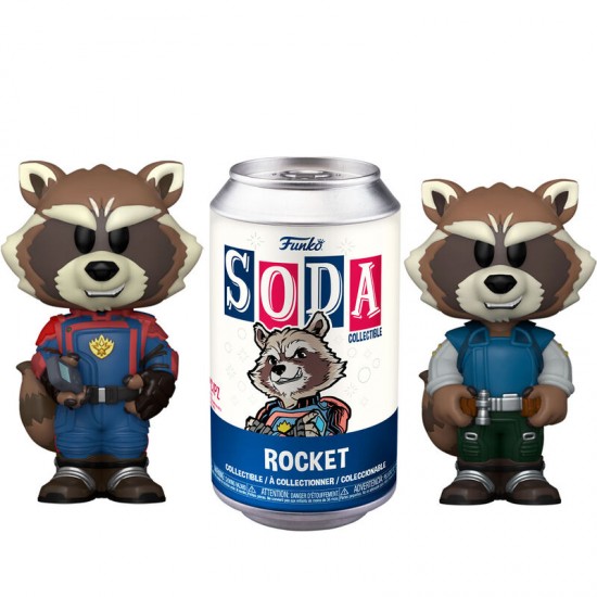 Vinyl SODA figure Marvel Guardians of the Galaxy Rocket 5 + 1 Chase 6 Τεμ.