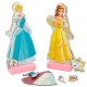 Disney Princess dresses wooden magnetic set