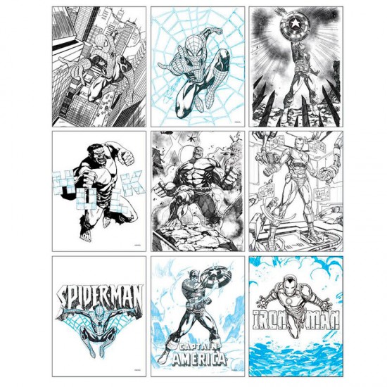 Marvel Avengers Colouring stationery set