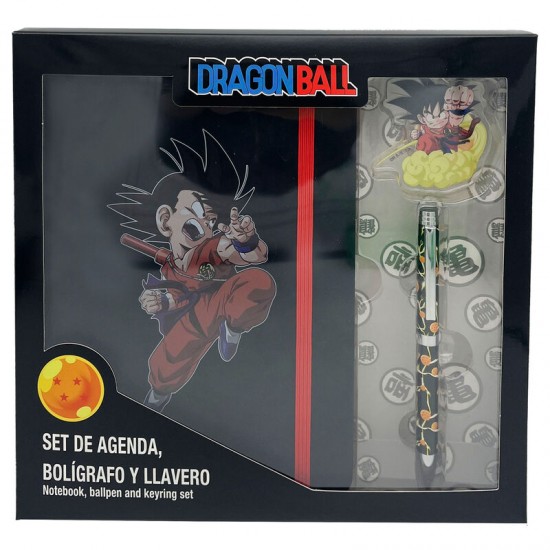 Dragon Ball set diary + pen + keychain