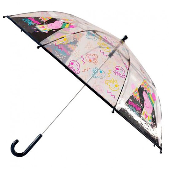 Peppa Pig manual transparent umbrella 48cm 12 Τεμ.