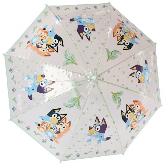 Bluey manual transparent umbrella 48cm 12 Τεμ.