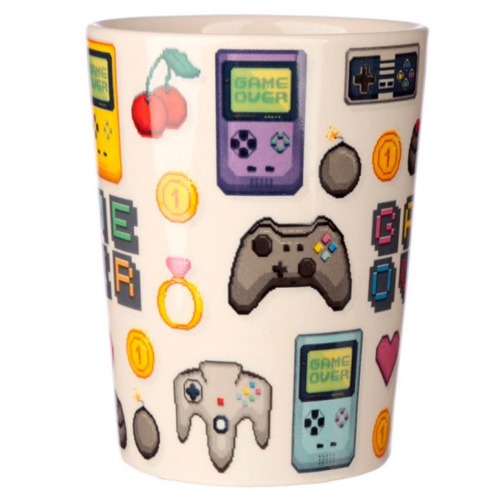 Game Over Joystick Pixel shaped handle mug