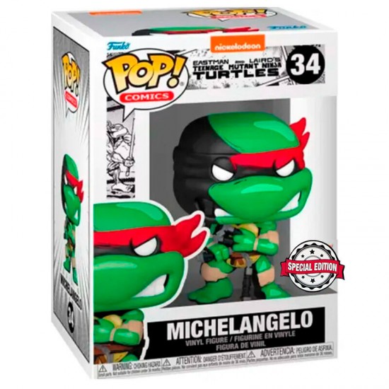POP figure Ninja Turtles Michelangelo Exclusive 5 + 1 Chase 6 Τεμ.