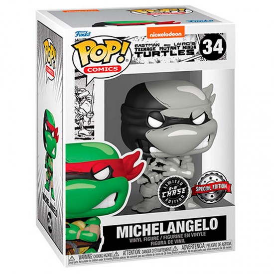 POP figure Ninja Turtles Michelangelo Exclusive 5 + 1 Chase 6 Τεμ.