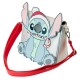 Loungefly Disney Stitch Holiday glitter crossbody bag