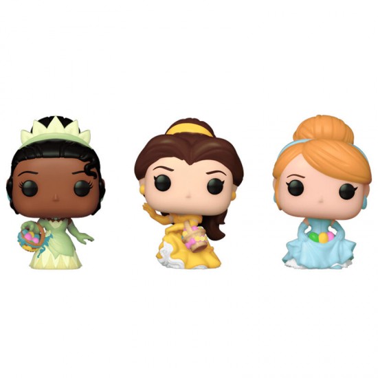 Carrot Pocket POP blister 3 figures Disney Princess Cinderella Tiana Bella