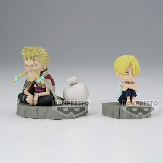One Piece World Collectable Stories Sanji & Zeff figure 6cm