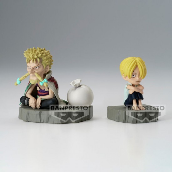 One Piece World Collectable Stories Sanji & Zeff figure 6cm