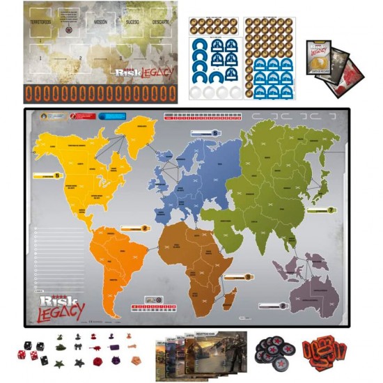 Spanish Risk Legacy board game