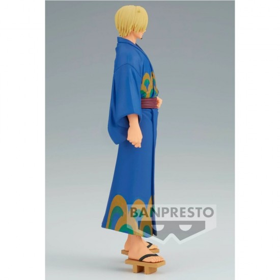 One Piece Grandline Series Wanokuni Yukata Silvers Sanji figure 17cm