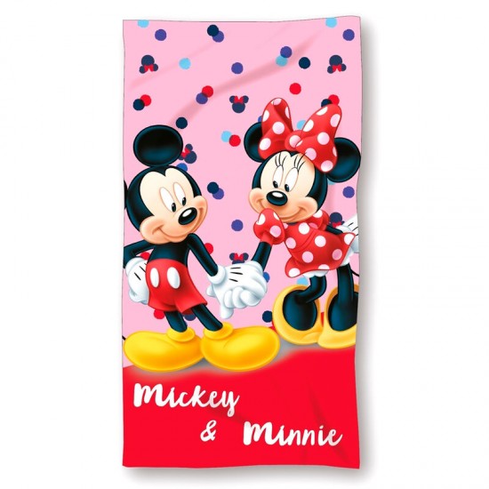 Disney Mickey & Minnie microfibre beach towel