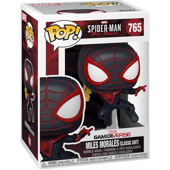 POP figure Spiderman Miles Morales - Miles Morales Classic Suit 5 + 1 Chase 6 Τεμ.