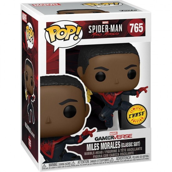 POP figure Spiderman Miles Morales - Miles Morales Classic Suit 5 + 1 Chase 6 Τεμ.
