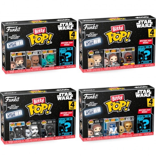 Assorted Blister 4 figures Bitty POP Star Wars 12 Τεμ.