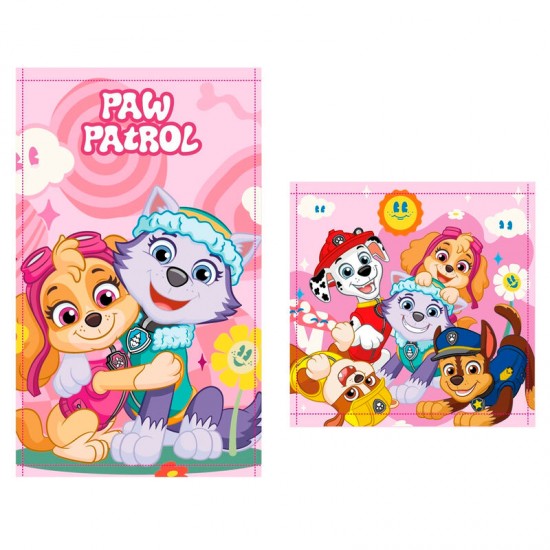 Paw Patrol set 2 cotton bath towels 12 Τεμ.