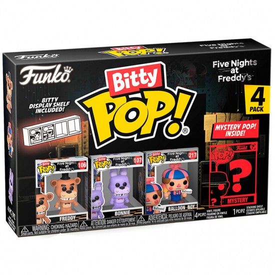 Assorted Blister 4 figures Bitty POP Five Nights at Freddys 12 Τεμ.
