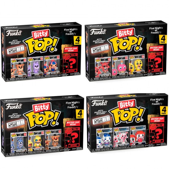 Assorted Blister 4 figures Bitty POP Five Nights at Freddys 12 Τεμ.