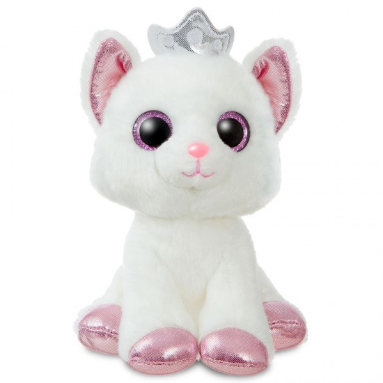 Cat white soft plush toy 18cm