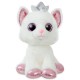 Cat white soft plush toy 18cm