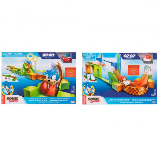 Sonic Go Go Racers Sonic & Knuckles assorted playset 2 Τεμ.