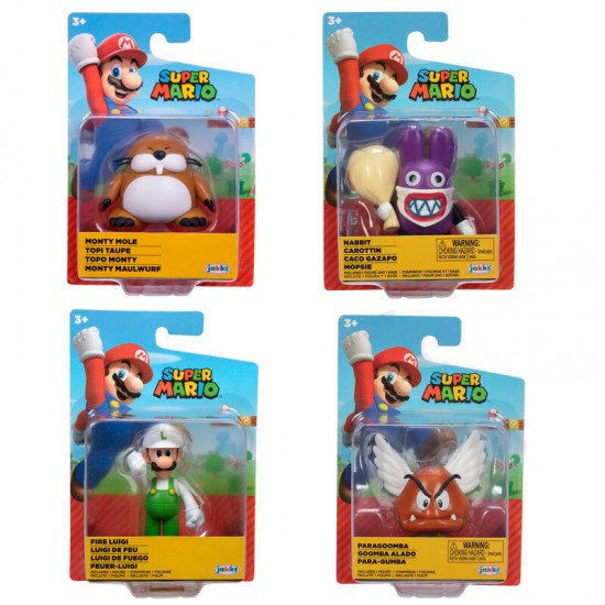 Super Mario Bros wave 48 assorted figure 6cm 8 Τεμ.