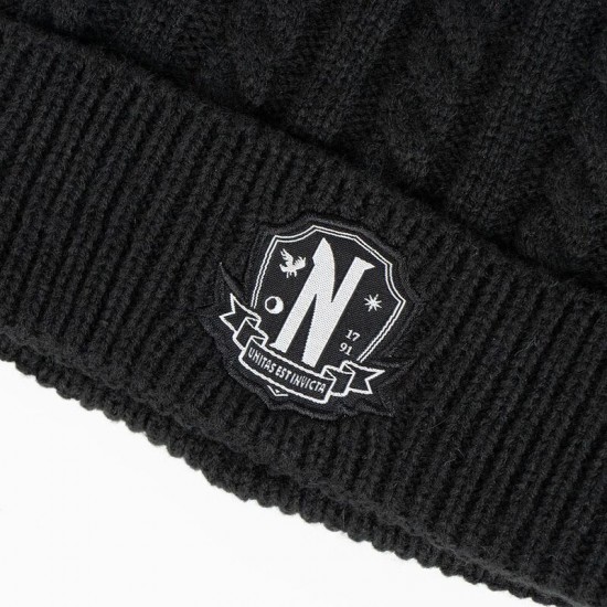 Wednesday hat and gloves set