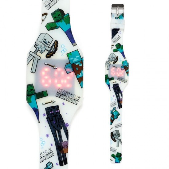 Minecraft silicone digital watch assorted 16 Τεμ.
