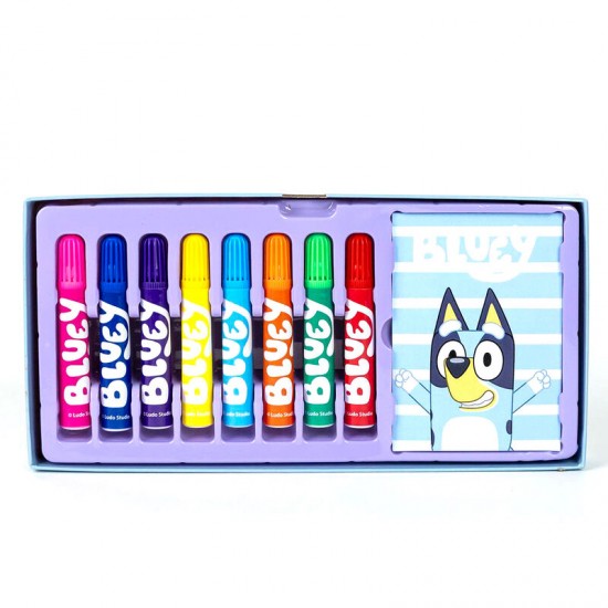 Bluey colouring stationery case