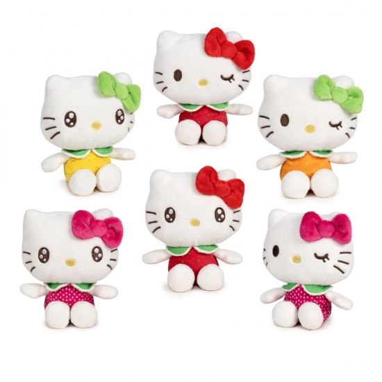 Hello Kitty Fruits Scented assorted plush toy 12cm 18 Τεμ.