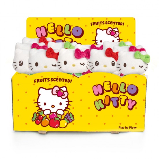 Hello Kitty Fruits Scented assorted plush toy 12cm 18 Τεμ.