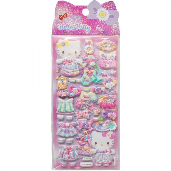 Hello Kitty assorted Embossed stickers 20 Τεμ.