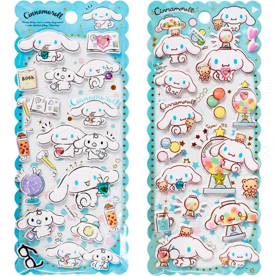 Hello Kitty Cinamoroll assorted Embossed stickers 20 Τεμ.