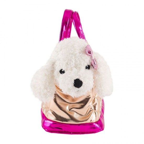 Hand bag + plush golden Didi dog 28cm