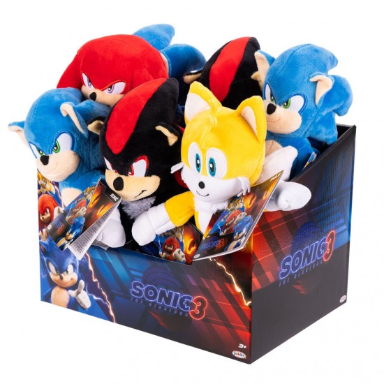 Sonic 3 The Movie assorted plush toy 23cm 8 Τεμ.