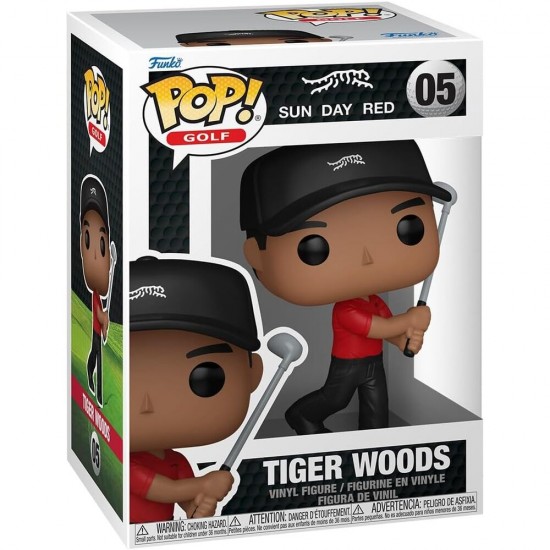 POP figure Golf Sun Day Red Tiger Woods