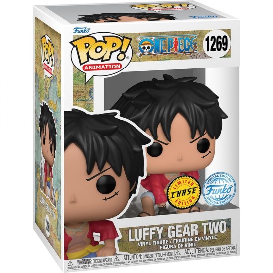 POP figure One Piece Luffy Gear Two 5 + 1 Chase Exclusive 6 Τεμ.