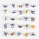 Disney Stitch set 25 erasers 12 Τεμ.