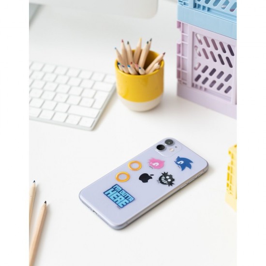 Sonic The Hedgehog reusable sticker set 6 Τεμ.