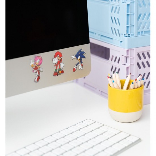 Sonic The Hedgehog reusable sticker set 6 Τεμ.