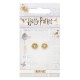 Harry Potter Time Turner gold plated stud earrings