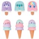 Sweet Dreams shaped erasers 6 Τεμ.