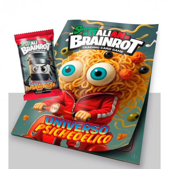 Italian Skifidol Italian Brainrot Universo Psichedelico Album + Pack of 7 collectible cards 30 Τεμ.