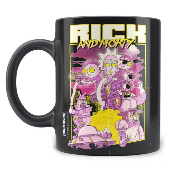 Rick and Morty Retro Poster mug