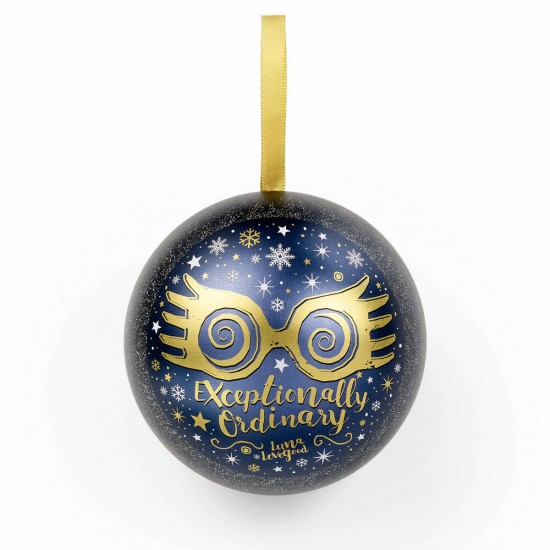 Harry Potter Luna Lovegood Glasses Necklace + Christmas ball