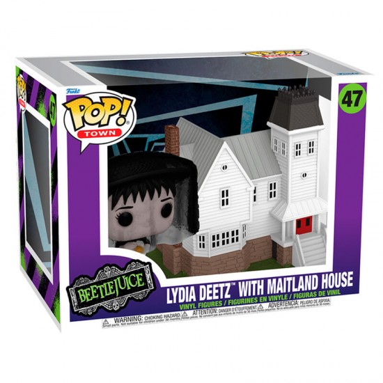 POP figure Town Beetlejuice Lydia Deetz with Maitland House