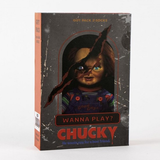 Chucky pack 3 adult socks
