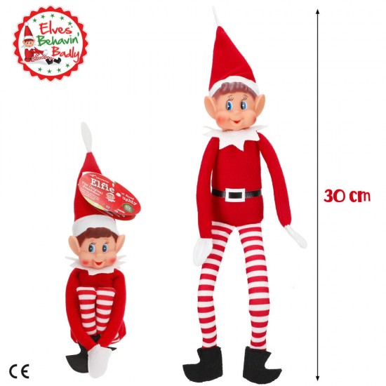 Elves Behavin' Badly Elvie crossbar Elfo doll 30cm 12 Τεμ.