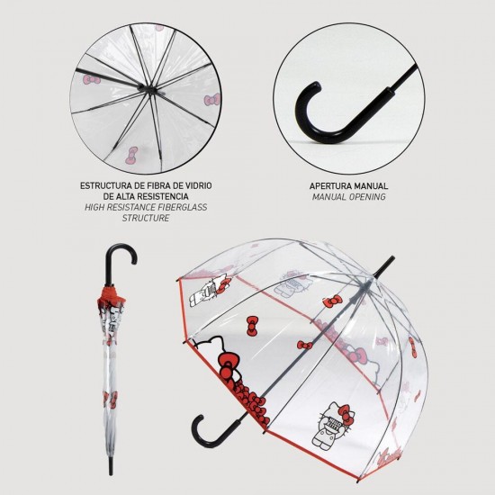 Hello Kitty manual umbrella 4 Τεμ.