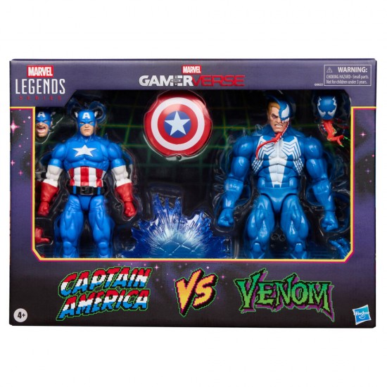Marvel Legends Series Gameverse Captain America & Venom pack 2 figures 15cm